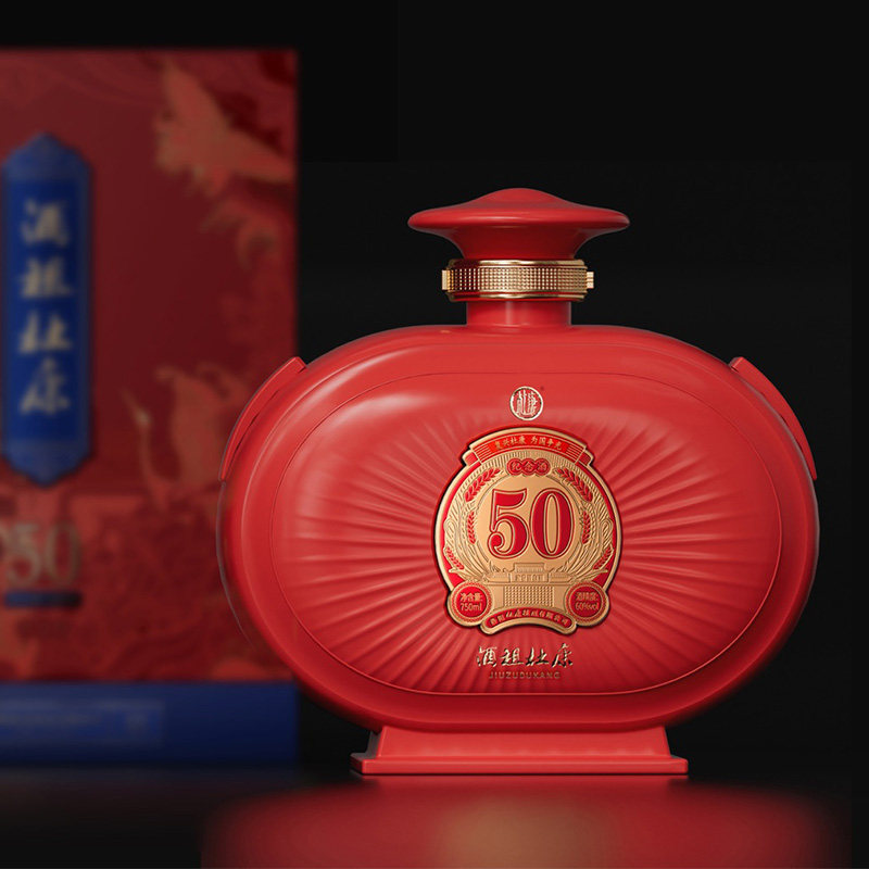 酒祖杜康50周年纪念酒 白酒 60度750ml 单瓶装纯粮食酒