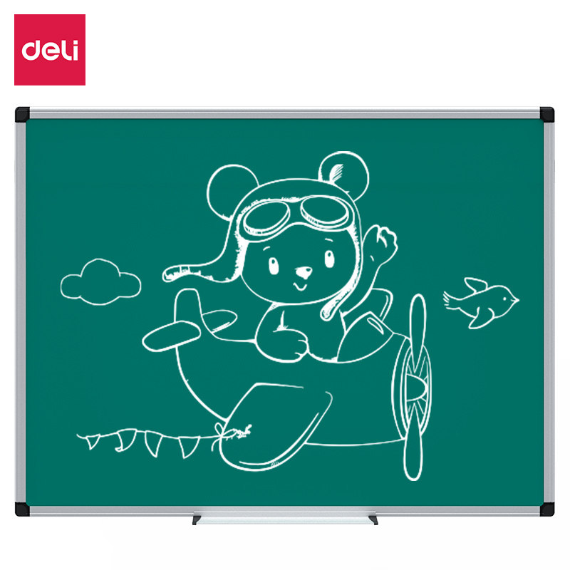 得力33681绿板办公会议教学涂鸦绘画画黑板