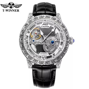 时尚 2022新款 winner 欧美风范男士 全自动机械 休闲镂空机械机芯