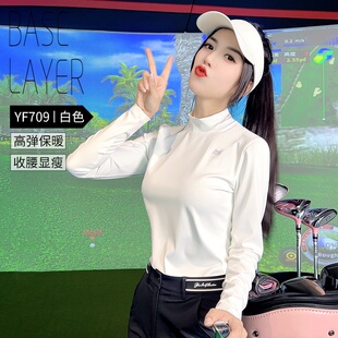 2024高尔夫女装夏/秋季打底衫女士服装上衣网球T恤衣服女长裤套装