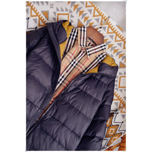 【墨渲臻品】轻盈暖和 防水防潮防霉蓬松白鹅绒男款连帽羽绒服