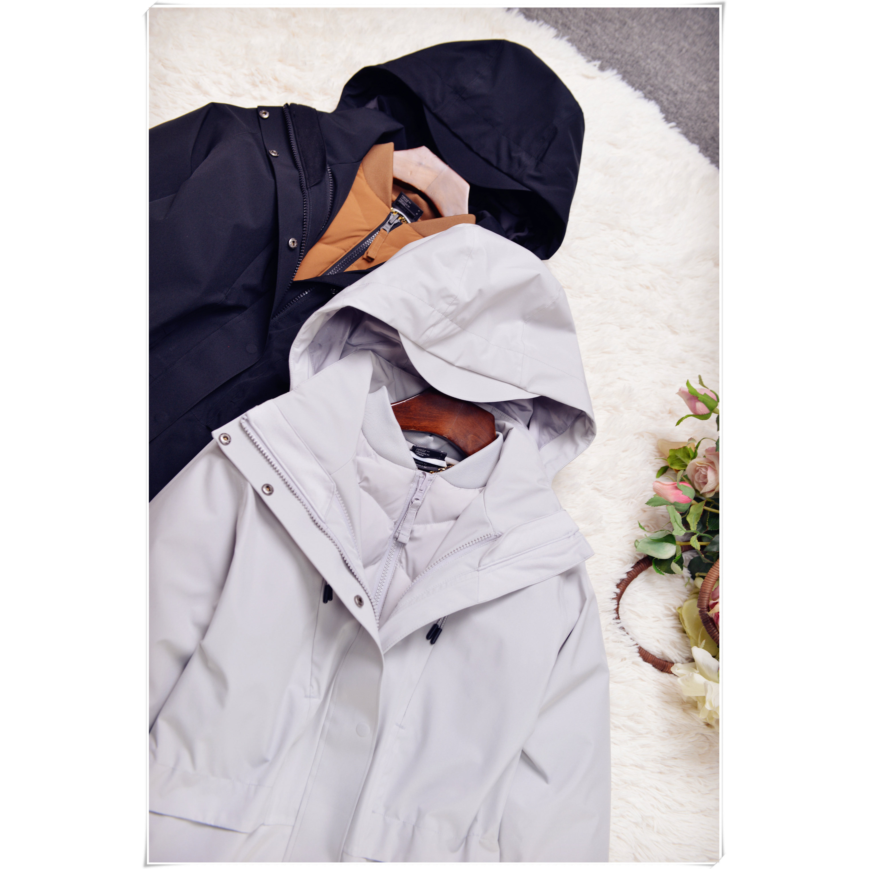 【墨渲臻品】黑科技点金热反射保暖控温 防风防雨羽绒内胆冲锋衣,户外/登山/野营/旅行用品,冲锋衣,淘宝优惠券,粉丝福利购,淘宝优惠卷