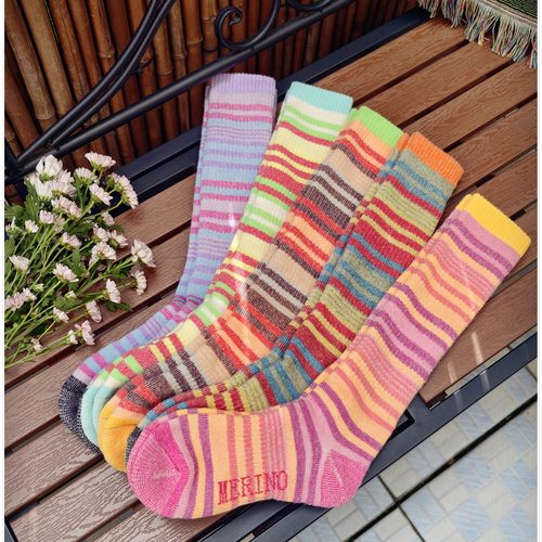 加厚防滑美利奴羊毛小腿袜滑雪袜