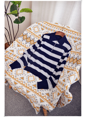 【墨渲臻品】放大漏 法式高级老钱风 藏蓝色灰色半开拉链羊绒毛衣