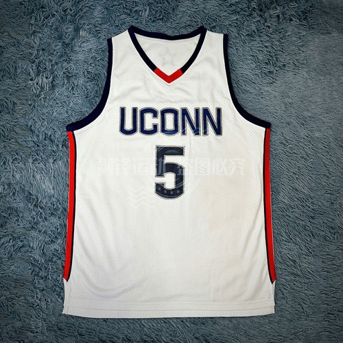 UCONN大学nca美式密刺绣篮球服