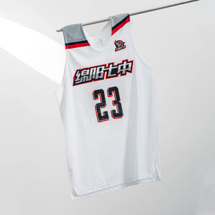 AU球员版刺绣定制篮球服耐高篮球服白色蝴蝶肩团购DIY速干队服