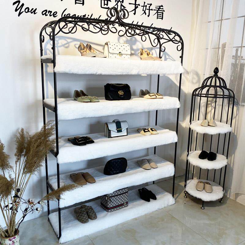 服装店地毯仿兔毛货架毛垫商铺装饰桌垫窗垫鞋店柜台垫流水台展台