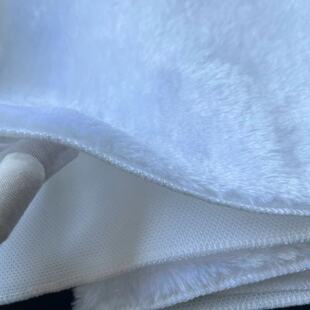白色毛绒布饰品盘手办毛绒垫眼镜柜台垫底布珠宝首饰垫布定制