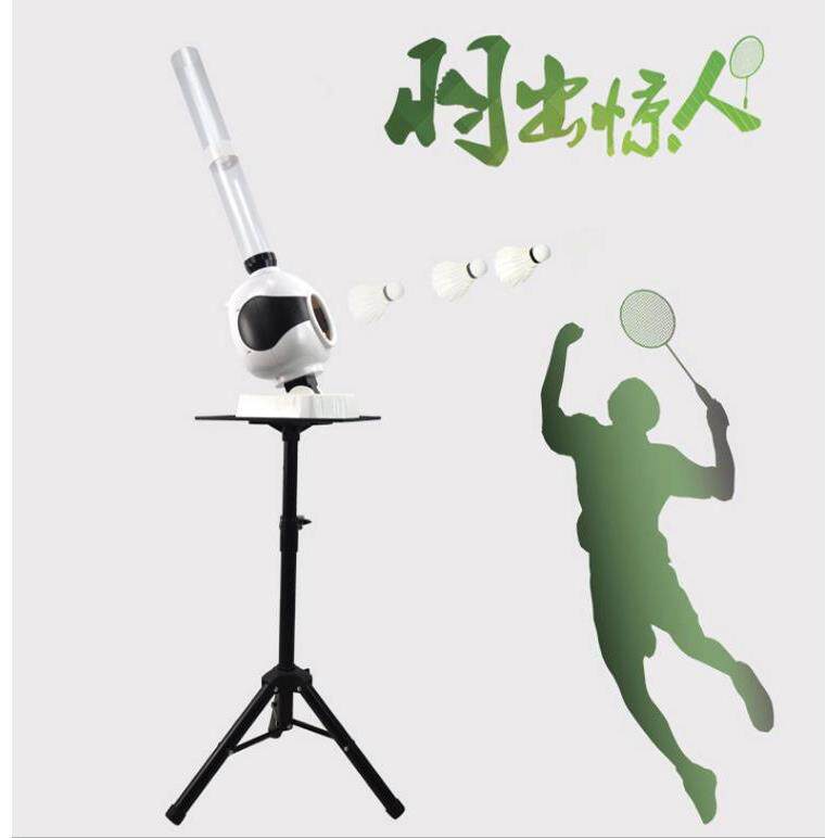 自动发球机羽毛球练习器家用单人简易便携初学儿童成人训练发球器