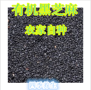 农家自产黑芝麻 五谷杂粮 生黑芝麻 500g新鲜油芝麻生芝麻 包邮