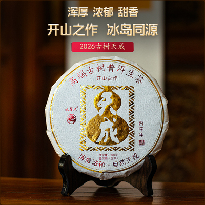 向往好茶[天成]2026年古树生茶浑厚浓郁农人茶坊云南普洱