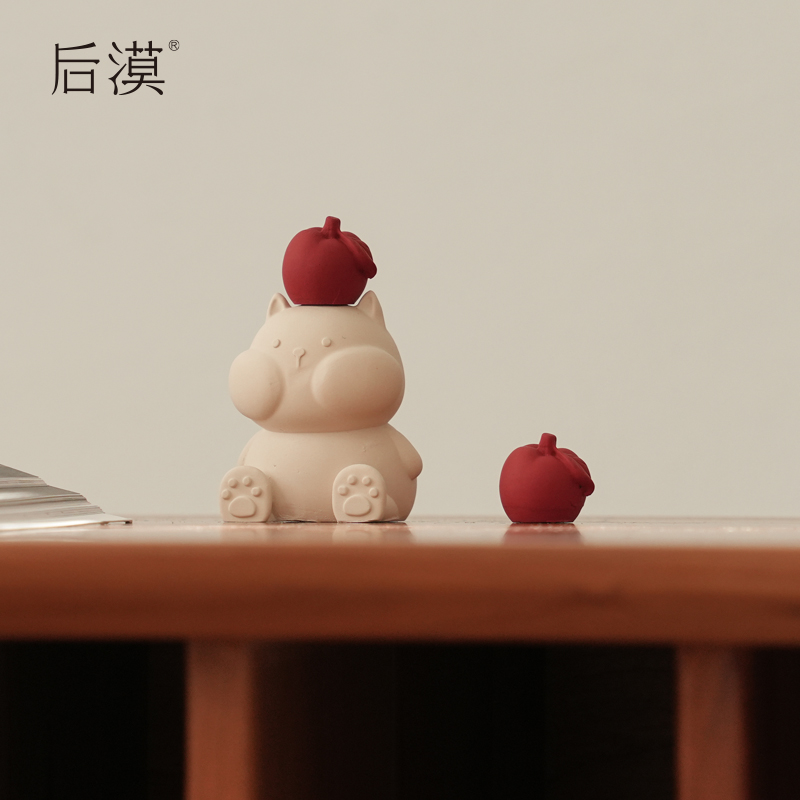 Homoo原创平安果小猫扩香石装饰车载无火香薰无味日常圣诞节礼物