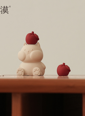 Homoo原创平安果小猫扩香石装饰车载无火香薰无味日常圣诞节礼物