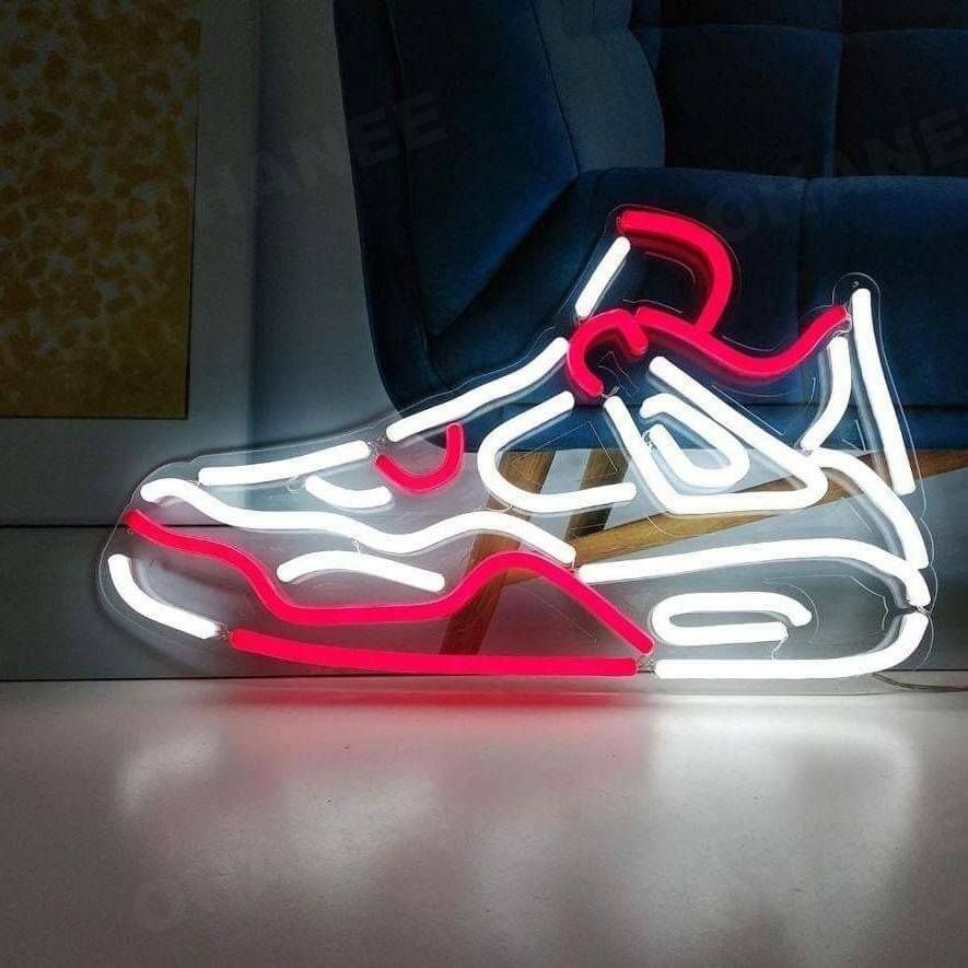 定制潮鞋air Shoes霓虹灯篮球足球鞋店展示装饰灯专卖店背景灯