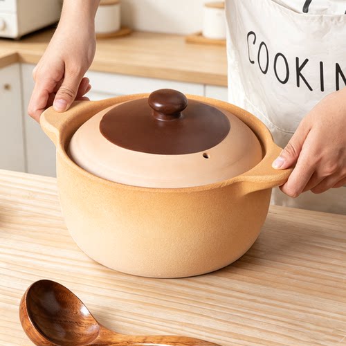 瓷都三彩家用老式土砂锅干烧不裂