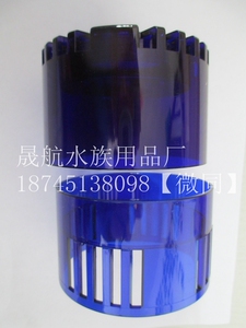 鱼缸三重溢流管配件 水族箱底滤上下水管件 无底砂90透明上下花篮