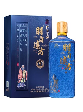 曲阜发货 孔府家酒朋自远方9 52度白酒 500mlx2瓶酒 礼盒高度酒