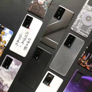 适用于红米K60塑料后盖 K60Pro手机后屏外背壳替换原装透明电池盖