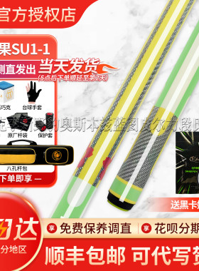 POISON毒药糖果系列台球杆搭配黑科技前肢1/2分体中式黑八桌球杆