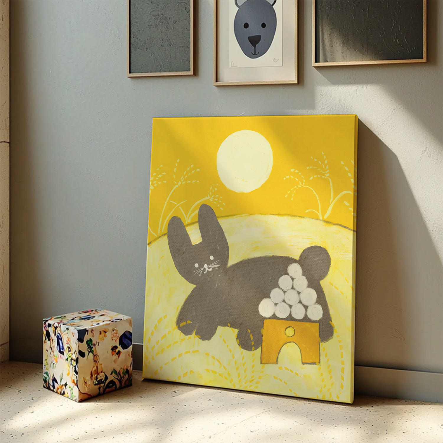 umbluela 卡通动漫创意装饰画儿童房温馨可爱趣味插画小众竖版画