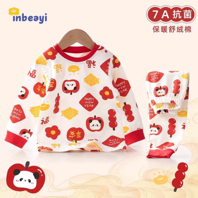 婴蓓依福气满满婴幼儿家居服套装