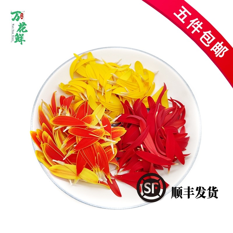 新鲜金盏丝食用花菊太阳花弗朗花冷艺酒店西餐摆盘烘焙装饰点缀