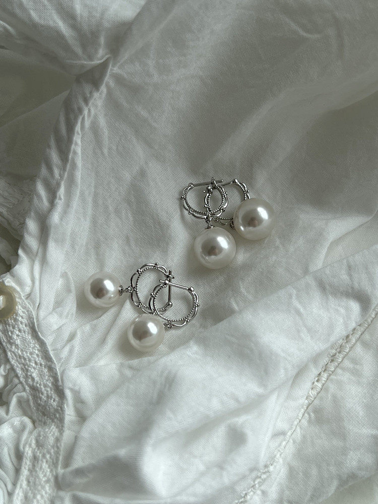 气质澳白色施家珍珠蕾丝镂空耳扣通体纯银小众设计高级感轻奢耳环,饰品/流行首饰/时尚饰品新,耳环,淘宝优惠券,粉丝福利购,淘宝优惠卷