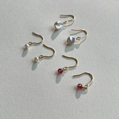 耳环精致石榴石迷你定制包金百搭