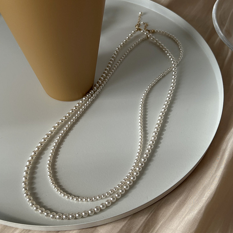 正圆无瑕施家珍珠女毛衣链