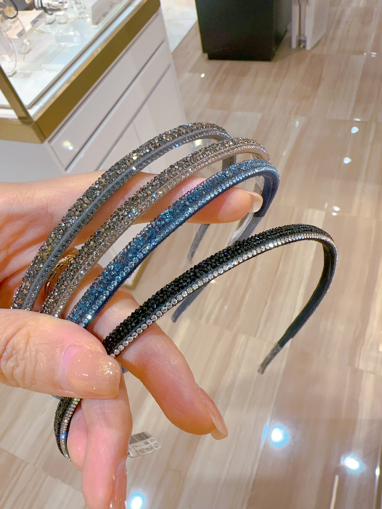 alexandre zouari亚历山大施华利经典款精致细小闪耀水钻头箍发箍