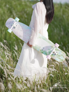 Flag滑板店2025新款喵板 meow长板喵1 白喵 dancing 舞板进阶长板