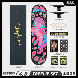 Flag滑板店 DBH4.0套装 滑板初学者青少年成人儿童男女生刷街公路