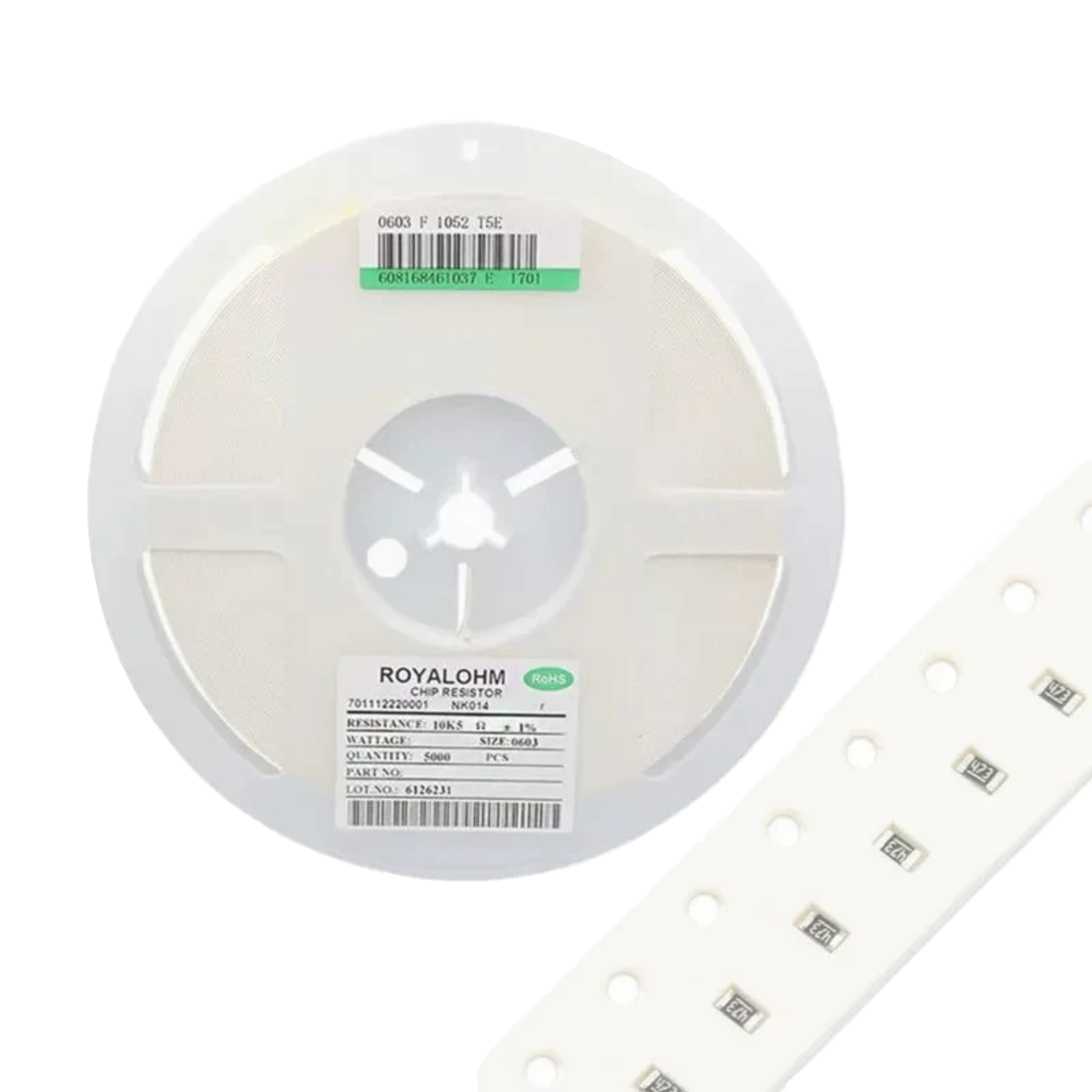 0603贴片电阻 150K 1%/5% 尺寸:1.6mmx0.8mm (丝印:1503 154)