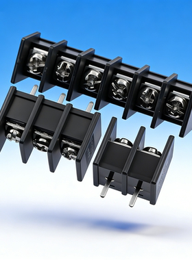 HB9500-9.5-2P/3/4/5/6P 300V/30A 9.5mm间距栅栏式接线端子 KF45