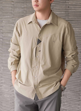 ReMake 地狱犬夏季凉感休闲通勤长袖衬衫