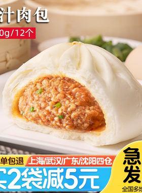 中饮巴比鲜汁肉包1020g营养早餐半成品速冻青菜粉丝包子早点商用