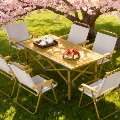 露营桌椅便携式蛋卷桌