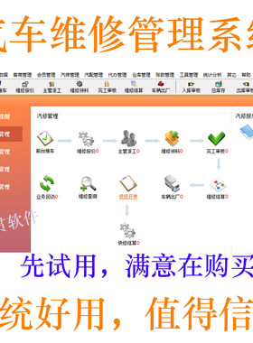 汽车维修管理系统结算单打印软件
