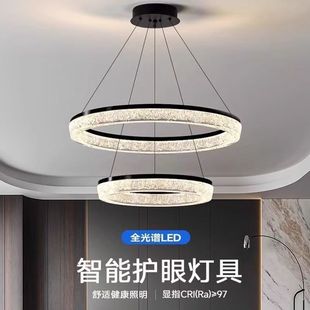圈圈吊灯圆环客厅家用餐厅灯具 极简创意个性 2025新款 网红智能意式