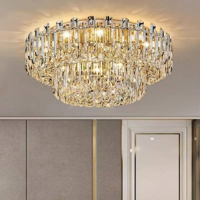 轻奢高档客厅水晶吸顶灯现代简约卧室餐厅大气奢华别墅酒店灯具,家装灯饰光源,客厅吸顶灯,淘宝优惠券,粉丝福利购,淘宝优惠卷