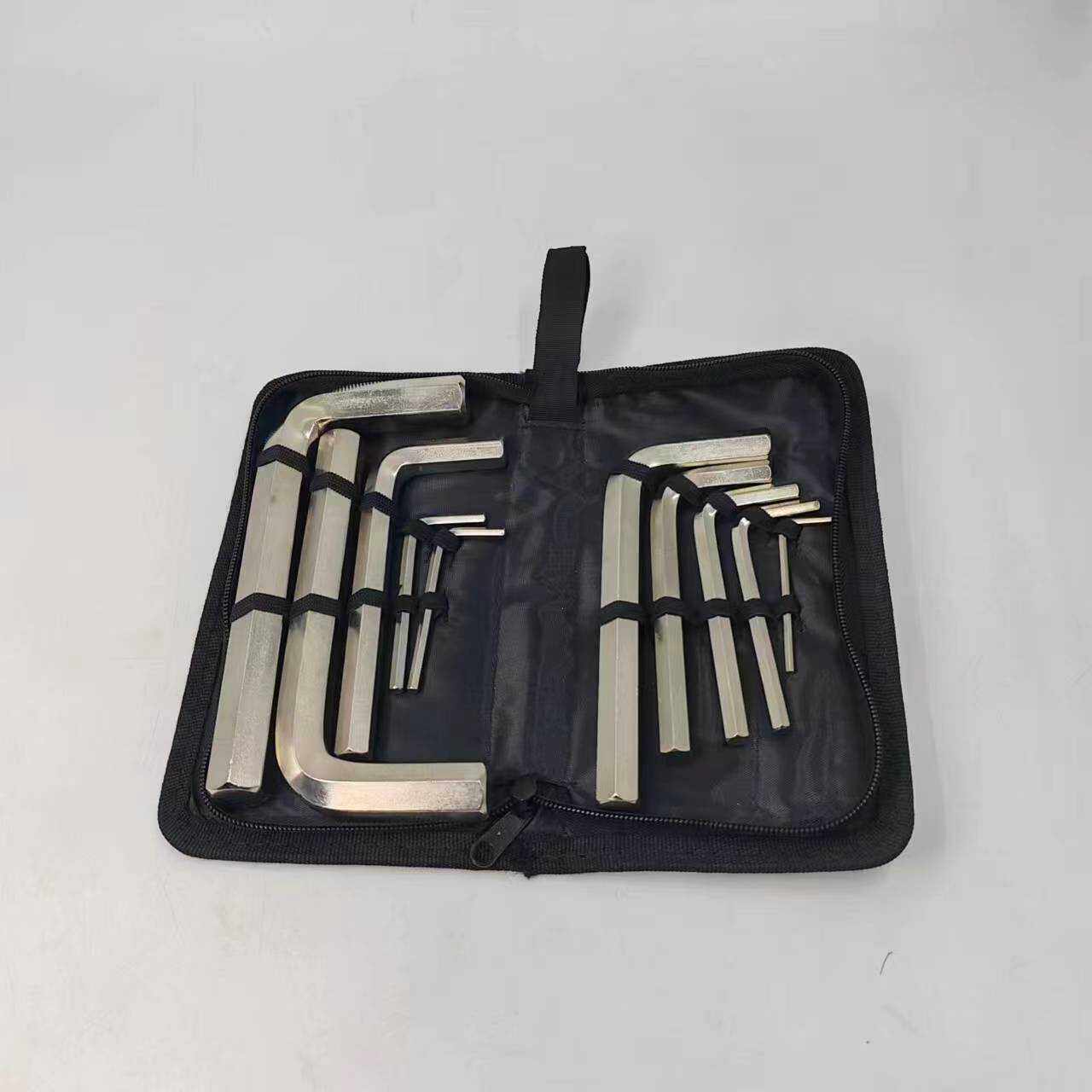 公制平头内六角扳手组套内六方布包套装牛津布10件套3-1214171924