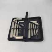 公制平头内六角扳手组套内六方布包套装 1214171924 牛津布10件套3