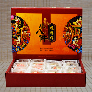 礼盒 天津特产传统糕点 津味小八件500克年画版 正宗桂发祥十八街