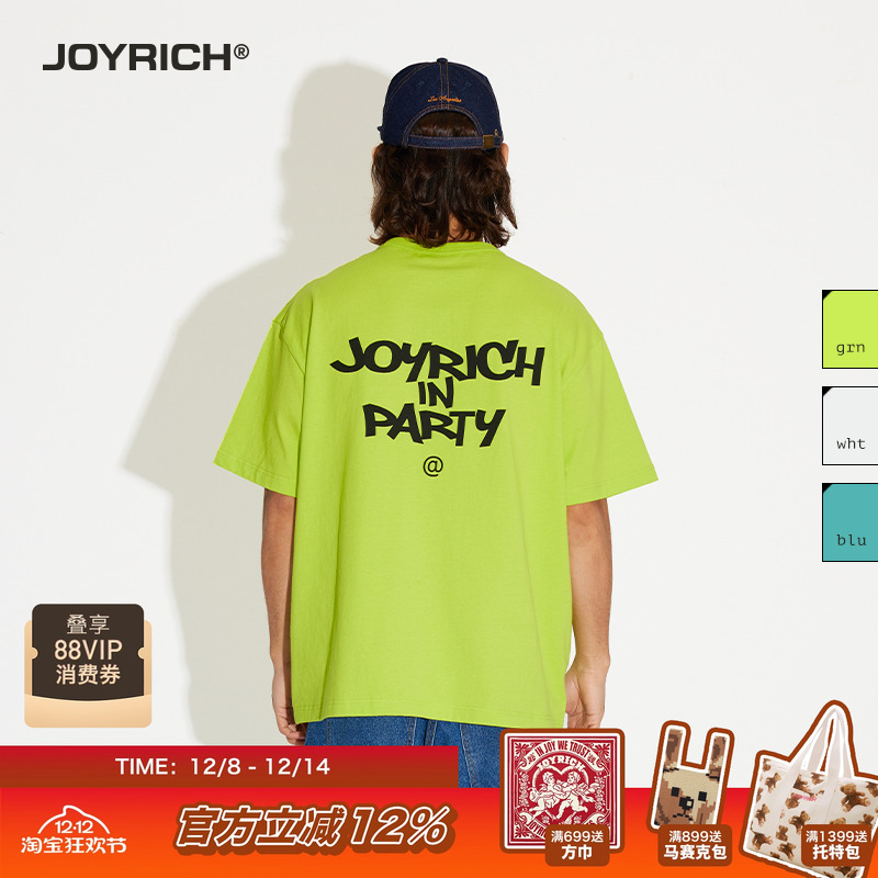 JOYRICH美式街头宽松涂鸦短袖T恤
