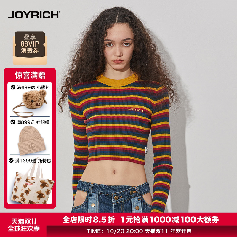 美式复古彩色针织衫Joyrich