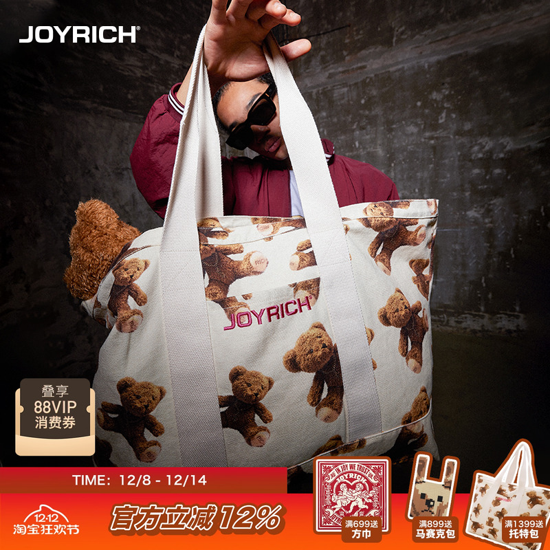 美式经典富乐熊帆布包Joyrich