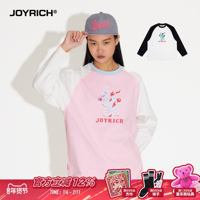 JOYRICH美式街头多眼熊长袖T恤