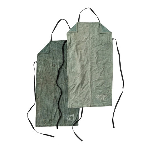 日本PUEBCO加厚羊毛做旧工作服围裙工厂车间复古手工无袖绑带围裙