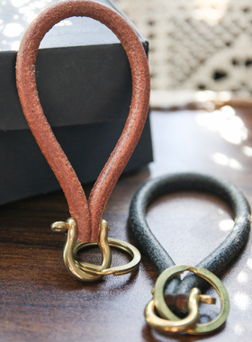 特价现货limiteria皮革黄铜钥匙圈钥匙扣钥匙链汽车钥匙商务皮环