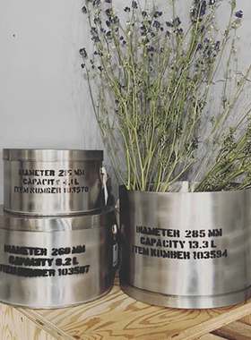 日本进口PUEBCO帽桶vintage装饰收纳盒复古工艺摆件家具开店储物